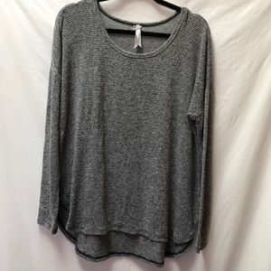 ❌ Jo & Co Long Sleeve Knit Tunic Gray Size L